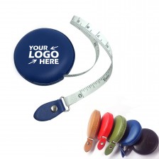 Retractable PU Leather Round Tape Measure